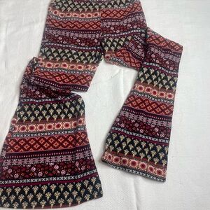 Patterned Flared Leggings